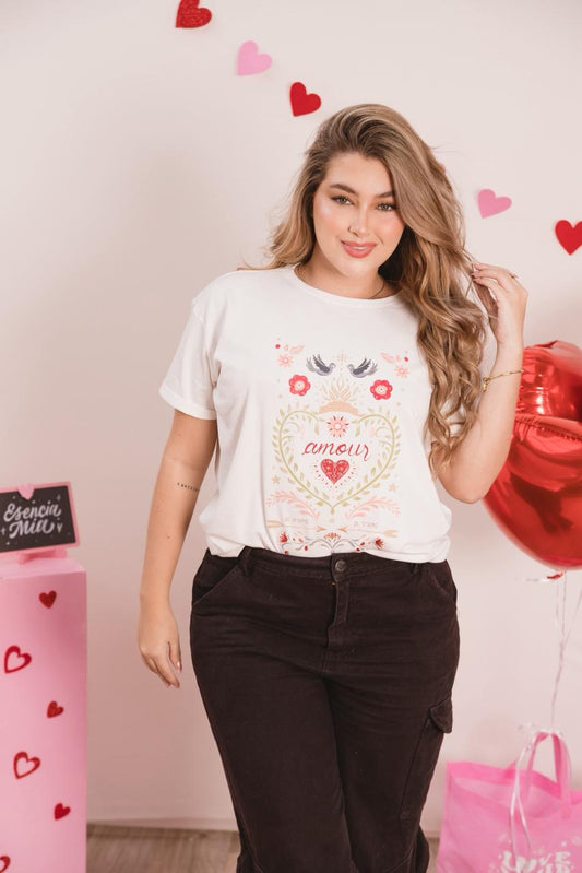 Camiseta Pájaro amor