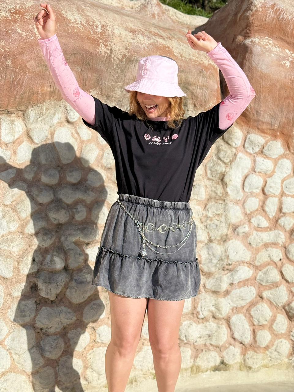 Camiseta Marea Infinita - Bordada