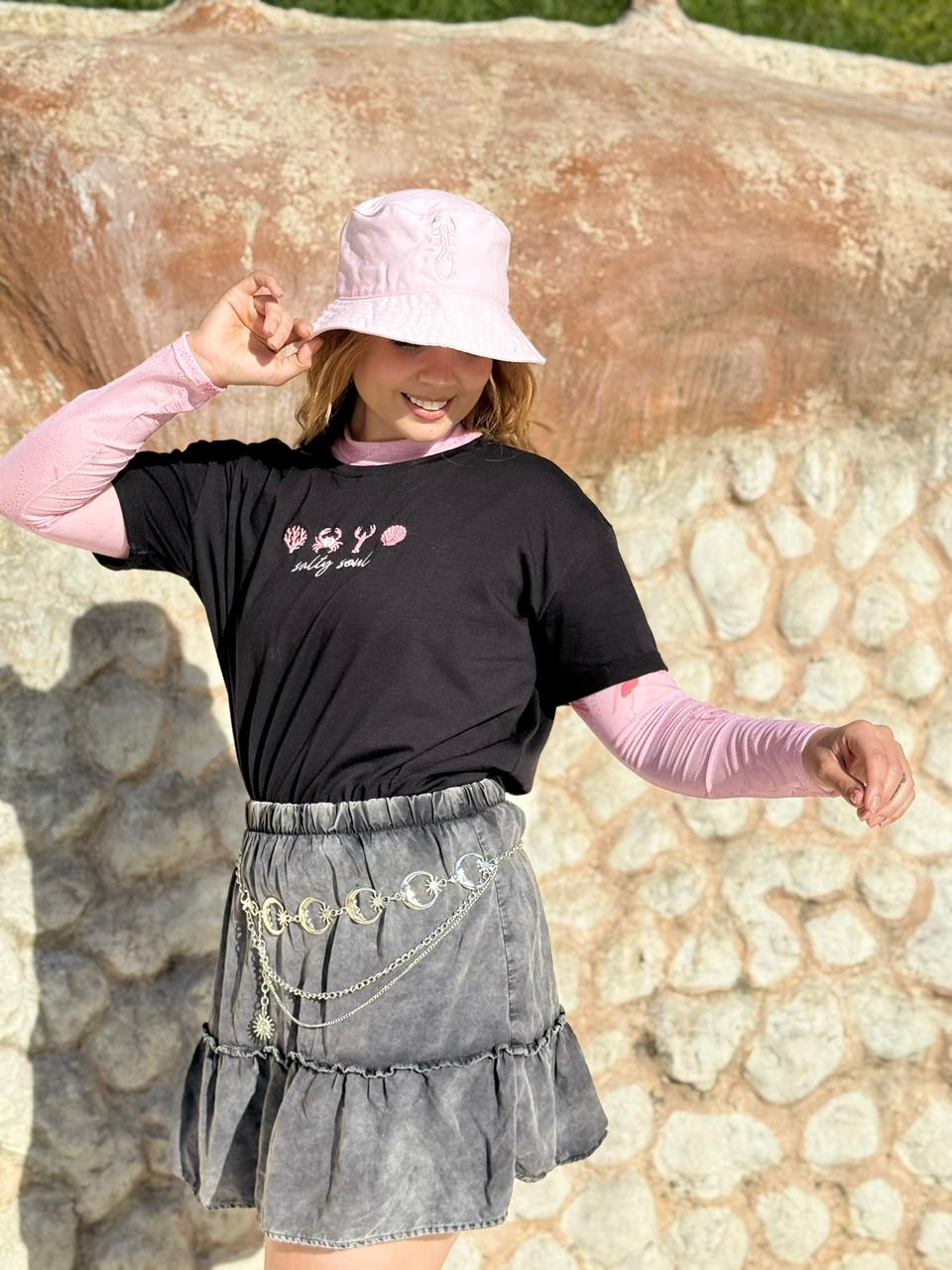 Camiseta Marea Infinita - Bordada