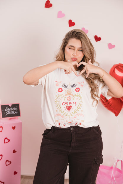 Camiseta Pájaro amor
