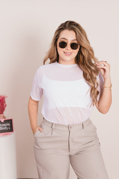 Camiseta malla oversize-Ref. 185