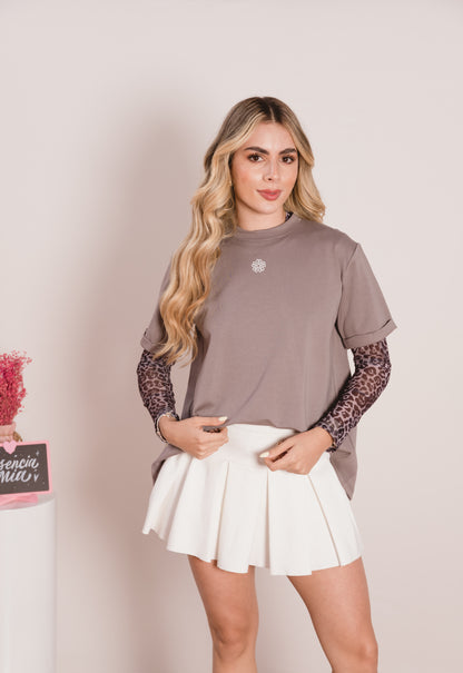 Camiseta con escote en la espalda-Ref. 198