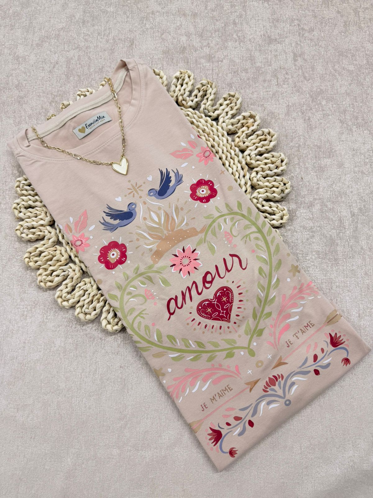 Camiseta Pájaro amor