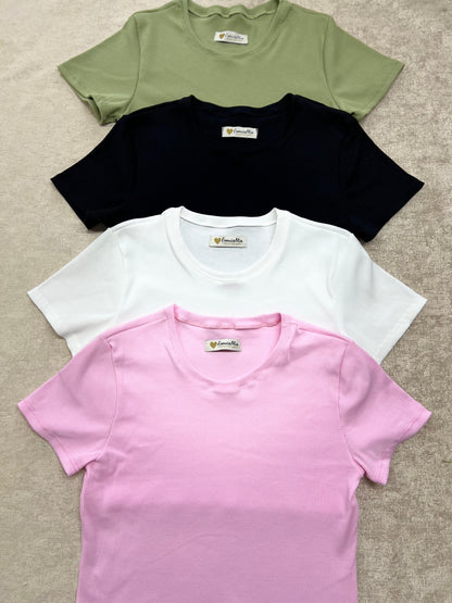 Camiseta Básica Rib 111