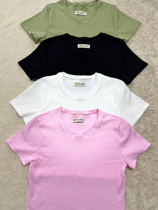 Camiseta Básica Rib 158