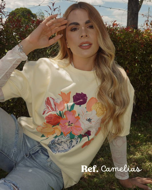 Camiseta Manga Corta Camelias
