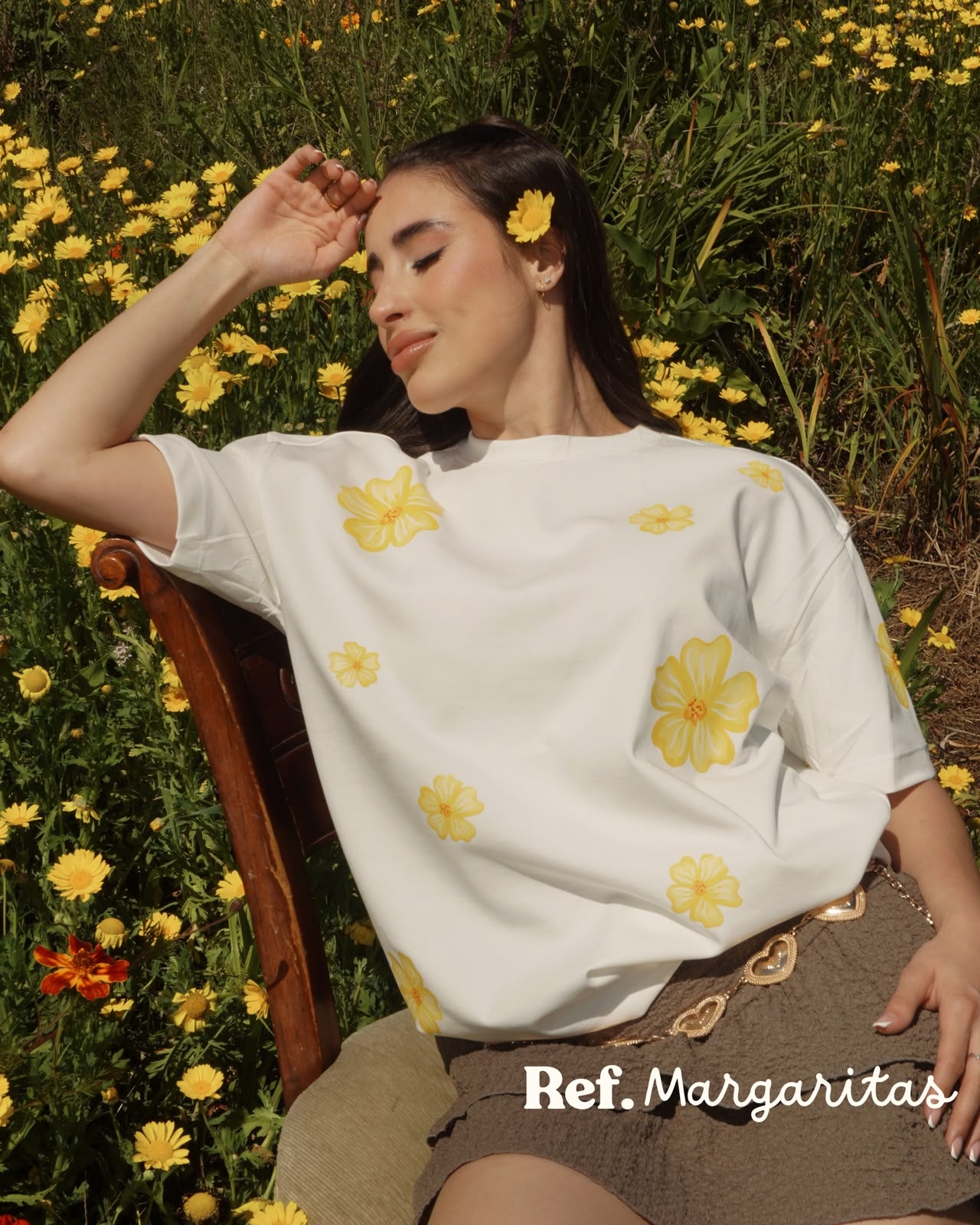 Camiseta Manga Corta Margarita