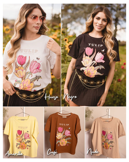 Camiseta Tulipán