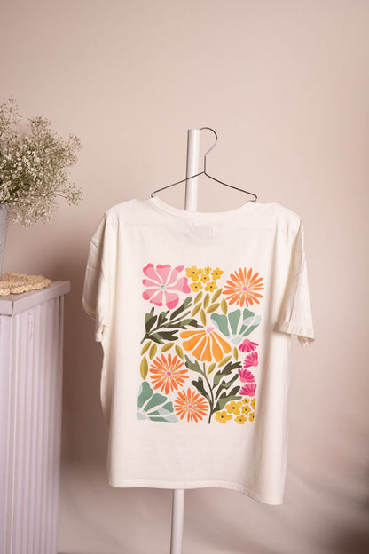 Camiseta flores de colores