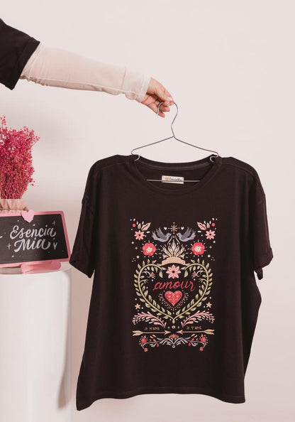 Camiseta Pájaro amor