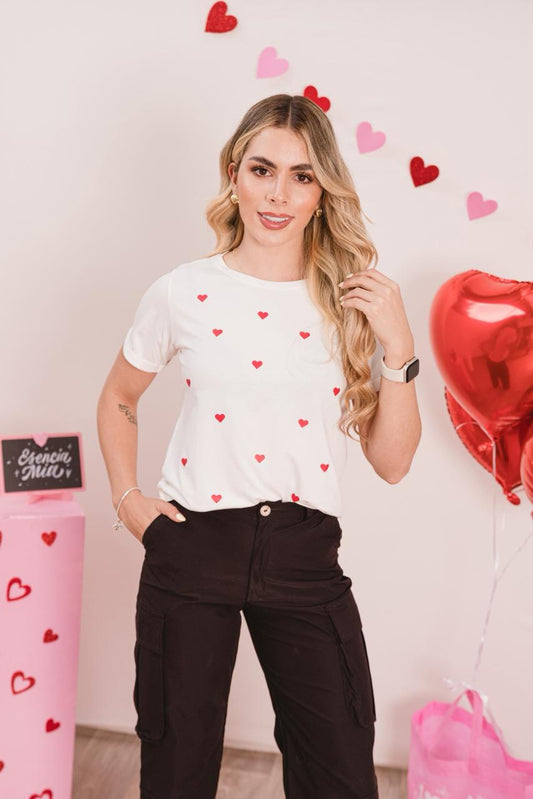 Camiseta Corazones pequeños