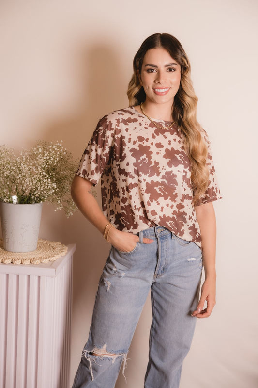 Camiseta malla estampada-Ref. 185