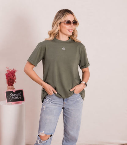 Camiseta con escote en la espalda-Ref. 198