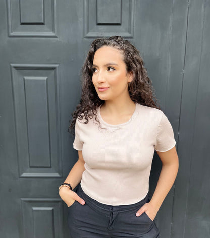 Top mangas Tela rib- Ref.111