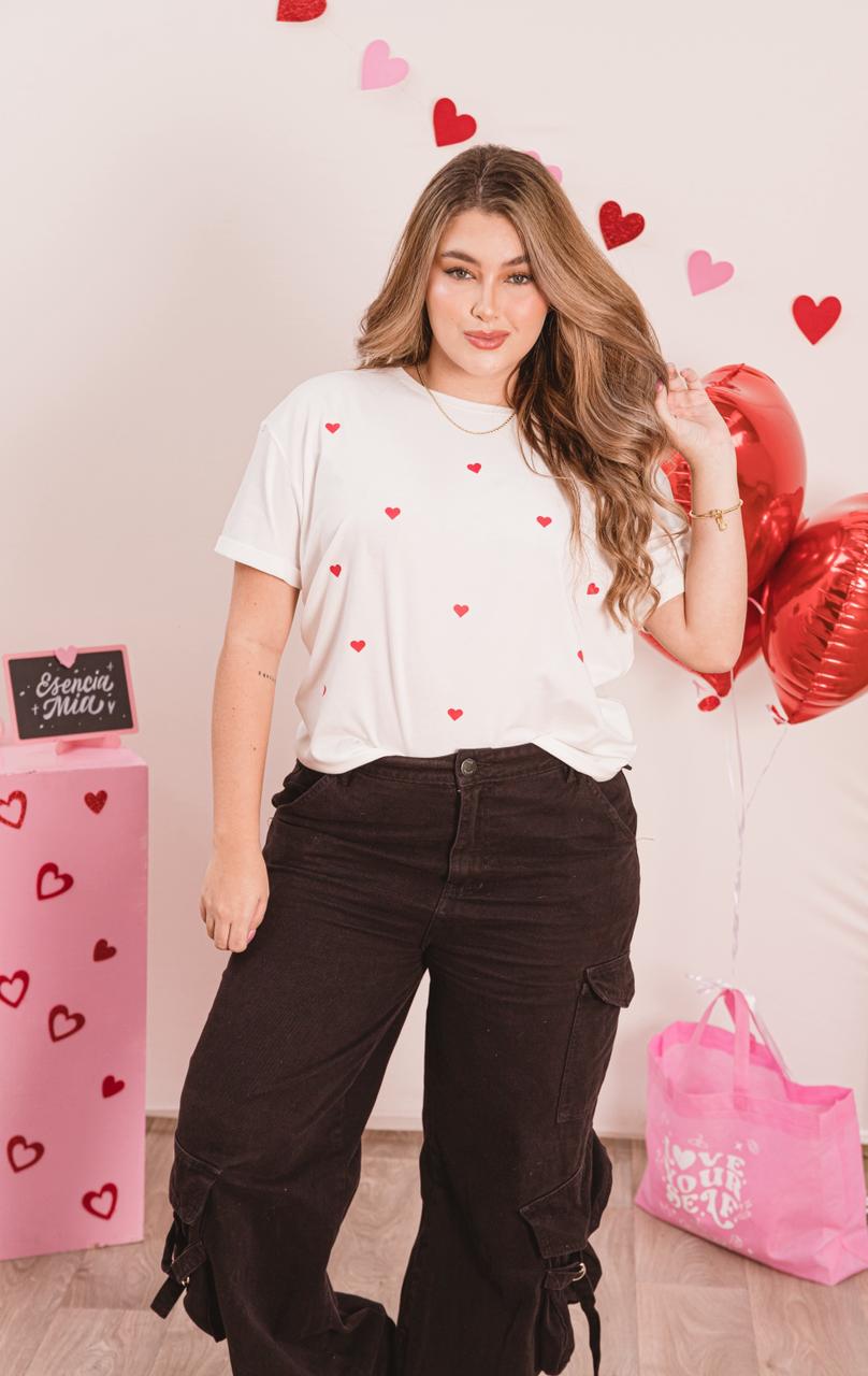 Camiseta Corazones pequeños