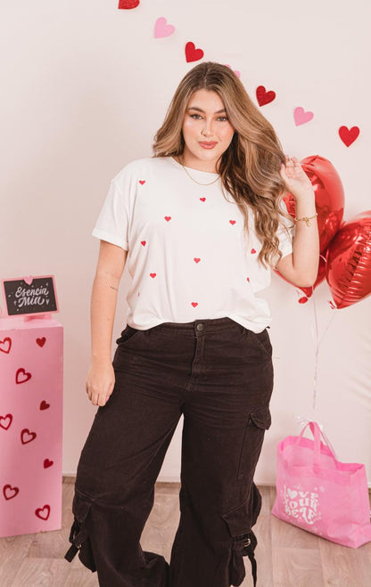 Camiseta Corazones pequeños