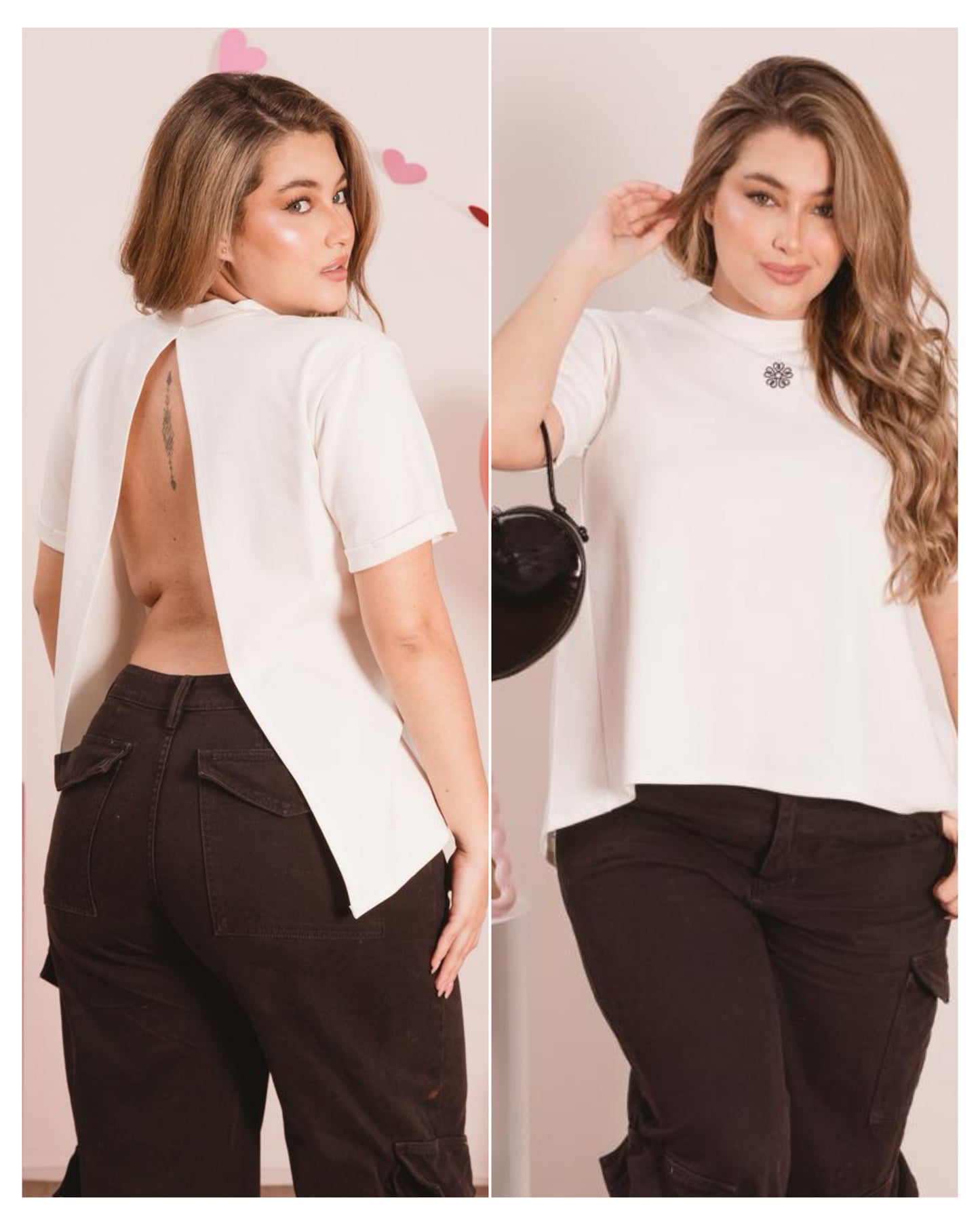 Camiseta con escote en la espalda-Ref. 198