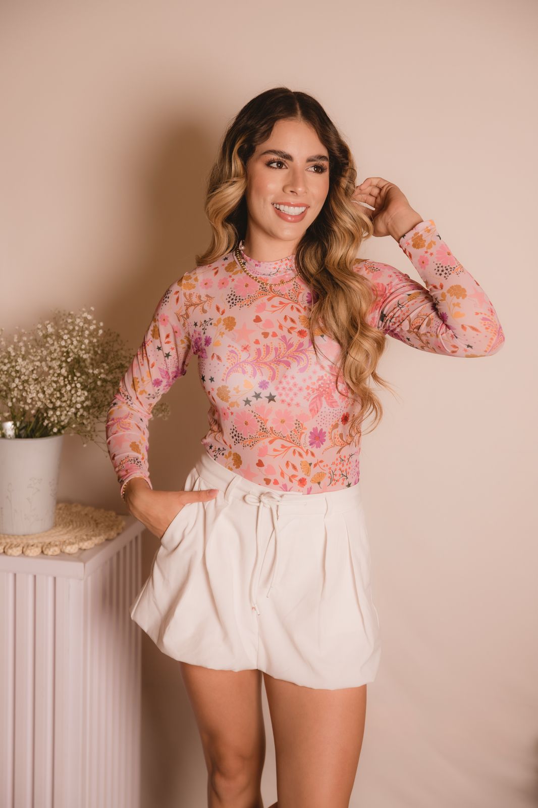 Buso en malla estampado-Ref. 168