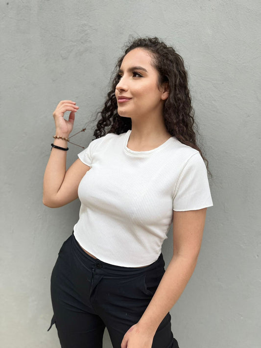 Top mangas Tela rib- Ref.111