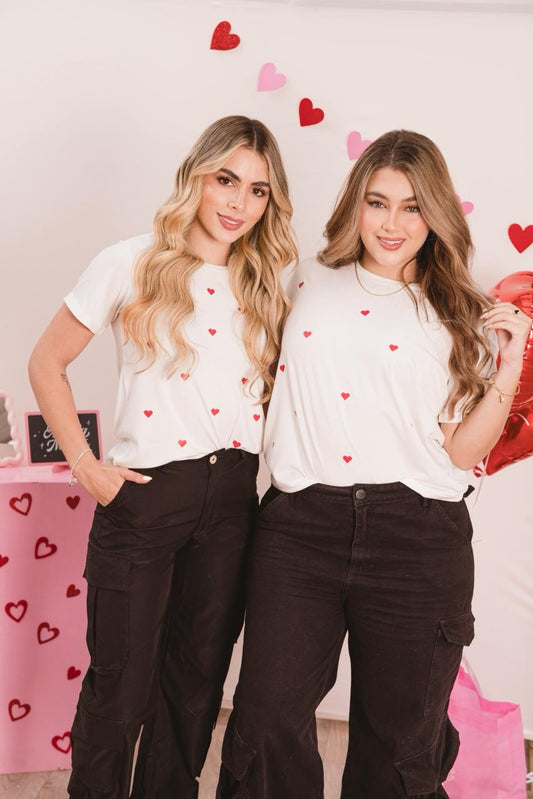 Camiseta Corazones pequeños