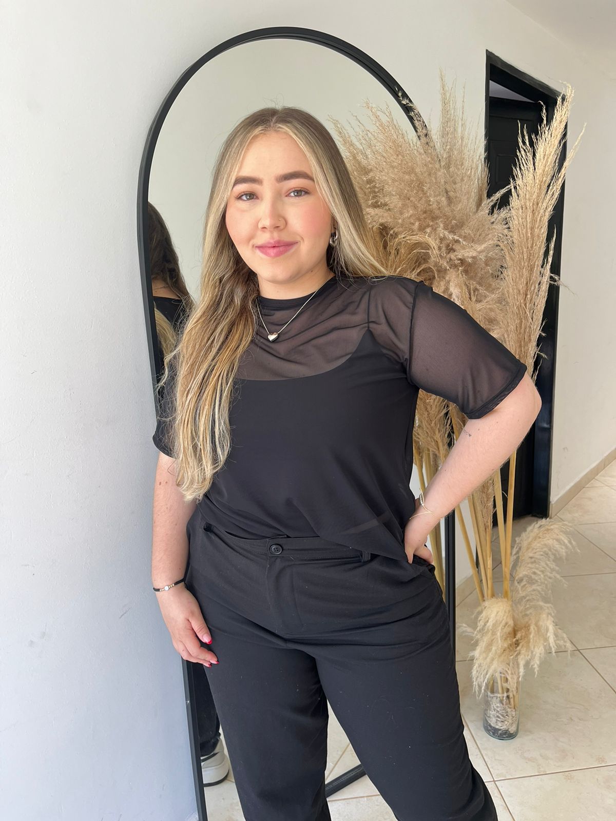 Camiseta malla oversize-Ref. 185